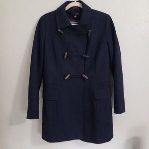 Tommy Hilfiger navy wool pea coat size 10